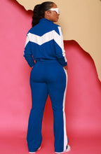 Load image into Gallery viewer, Casual Patchwork Long Sleeve Zipper Sport Loose Two Piece Set
