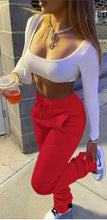 Load image into Gallery viewer, Plus Size Solid Casual Drawstring Sweatpants
