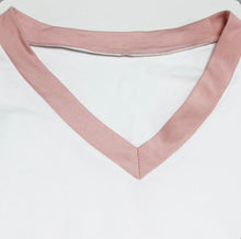 Load image into Gallery viewer, Plus Size Letter Print V Neck T Shirt
