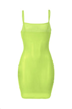 Load image into Gallery viewer, Solid Sexy Mesh Sling Dress
