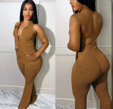 Load image into Gallery viewer, Solid Halter Backless Jumpsuit
