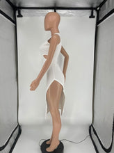 Load image into Gallery viewer, Solid Sleeveless Hollow Out Split Midi Dress

