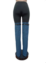 Load image into Gallery viewer, Fashion Denim Splice Pants
