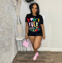 Load image into Gallery viewer, Plus Size Letter Print Short Sleeve Casual T Shirt
