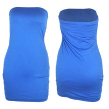 Load image into Gallery viewer, Plus Size Sexy Strapless Bodycon Mini Dress
