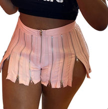 Load image into Gallery viewer, Fashion Sexy Nightclub Zip Shorts
