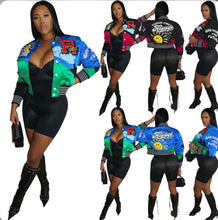 Load image into Gallery viewer, Printed Casual Fashion Baseball Coat
