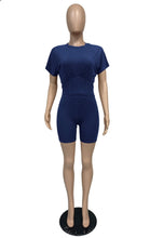 Load image into Gallery viewer, Casual Solid Short Sleeve Two Piece Shorts Set
