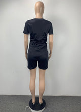 Load image into Gallery viewer, Fashion Casual Flame Letter Print Two Piece Sets
