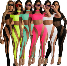 Load image into Gallery viewer, Plus Size Sexy Mesh Patchwork Tight Jumpsuit
