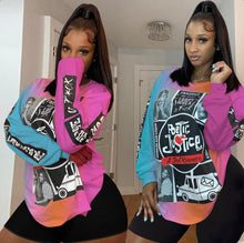 Load image into Gallery viewer, Casual Printed O Neck Long Sleeve T Shirt
