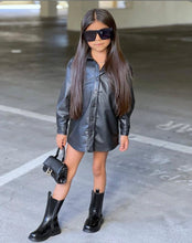 Load image into Gallery viewer, Kids Girls Fashion PU Leather Coats

