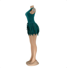 Load image into Gallery viewer, Tassel Lace Sleeveless Shorts Two Piece Set
