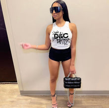 Load image into Gallery viewer, Casual Letter Print Sleeveless Tops
