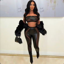 Load image into Gallery viewer, Sexy Tight Splice Wrap Top + Pants Two Piece Sets
