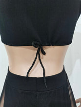 Load image into Gallery viewer, Sexy Sleeveless Crop Top And Mesh Pants Two Piece Sets
