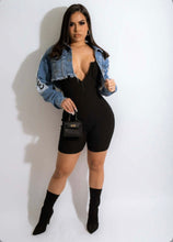 Load image into Gallery viewer, A Denim Ripped Cropped Jacket
