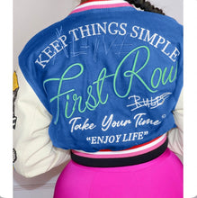 Load image into Gallery viewer, Fashion Print Rib Splicing Baseball Jacket
