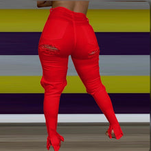Load image into Gallery viewer, Plus Size 4XL Denim Ripped Hole Jeans Pants
