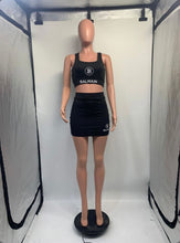 Load image into Gallery viewer, Solid Print Tank Top And Skirt 2 Piece Set
