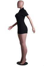 Load image into Gallery viewer, Fashion Zipper Short Sleeve Romper
