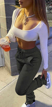 Load image into Gallery viewer, Plus Size Solid Casual Drawstring Sweatpants
