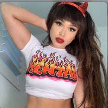 Load image into Gallery viewer, Sexy Printed O Neck Short Sleeve Slim T-Shirt
