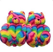 Load image into Gallery viewer, Teddy Bear Home Cute Plush Warm Slippers
