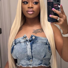 Load image into Gallery viewer, Sexy Denim Wrap Chest Crop Top
