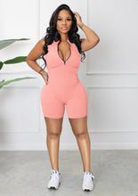 Load image into Gallery viewer, Fashion Zipper Sleeveless Rompers
