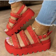 Load image into Gallery viewer, Casual Thick Sole Buckle Strap Sandals
