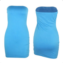 Load image into Gallery viewer, Plus Size Sexy Strapless Bodycon Mini Dress
