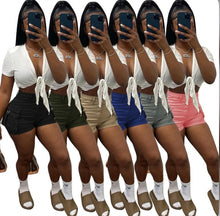 Load image into Gallery viewer, Solid Pockets Casual Shorts
