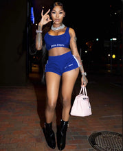 Load image into Gallery viewer, Fashion Sports Print Top Shorts Two Piece Set
