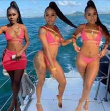 Load image into Gallery viewer, Solid Sexy Swimsuit Bikini 3 Piece Sets
