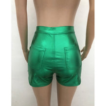 Load image into Gallery viewer, Metallic Candy Color Fashion Shorts
