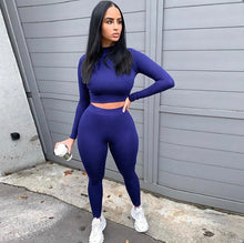 Load image into Gallery viewer, Fashion Casual Long Sleeve Pants Two Piece Set
