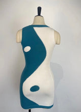 Load image into Gallery viewer, Color Block Sleeveless Tight Knit Mini Dress
