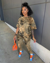 Load image into Gallery viewer, Camo Print Casual Two Piece Shorts Sets
