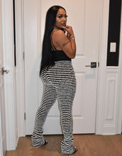 Load image into Gallery viewer, Knits Stripe Vest And Pants Slim Two Piece
