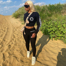 Load image into Gallery viewer, Casual Printed Long Sleeve Two Piece Pants Set
