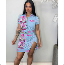 Load image into Gallery viewer, Short Sleeve Print Tops And Skirts Two Piece Set
