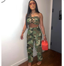 Load image into Gallery viewer, Wrap Chest Pants Two Piece
