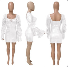 Load image into Gallery viewer, Sexy Puff Sleeve Square Collar Club Dresses
