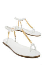 Load image into Gallery viewer, Clip Toe Flat Chain Sandals

