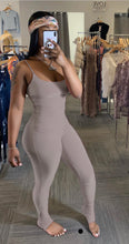 Load image into Gallery viewer, Copy Solid Ruched Spaghetti Strap Bodycon Jumpsuits
