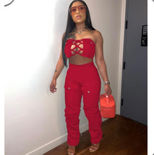 Load image into Gallery viewer, Wrap Chest Pants Two Piece
